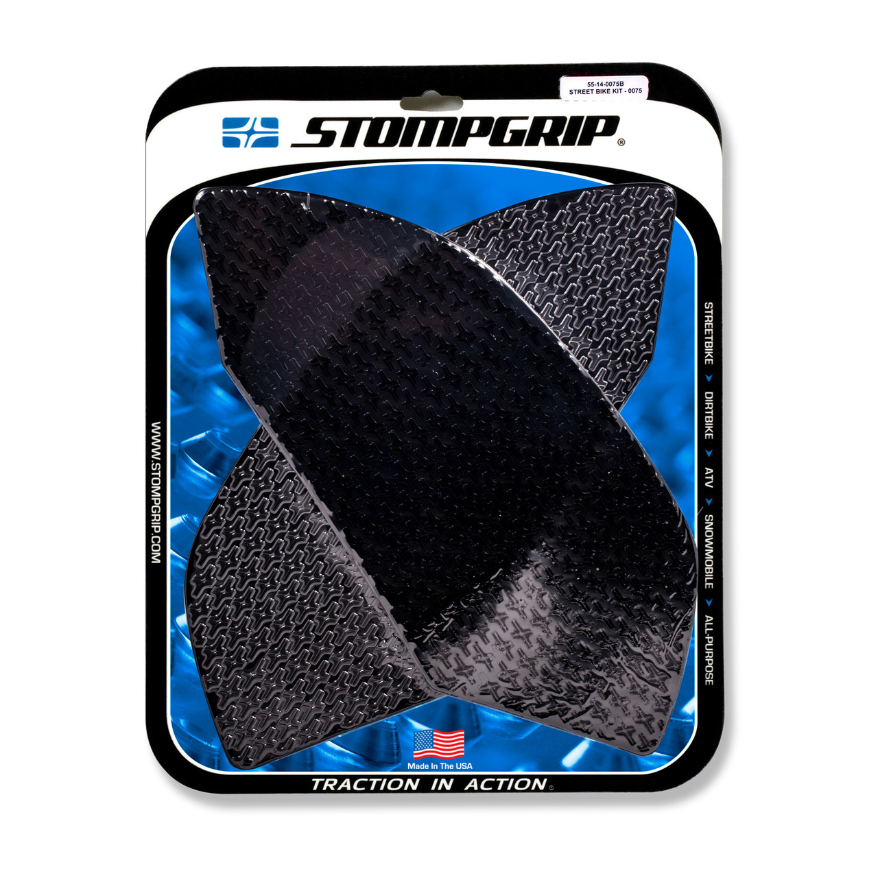 Stomp Design Tank Pad Kit Icon Black - 55-14-0075B