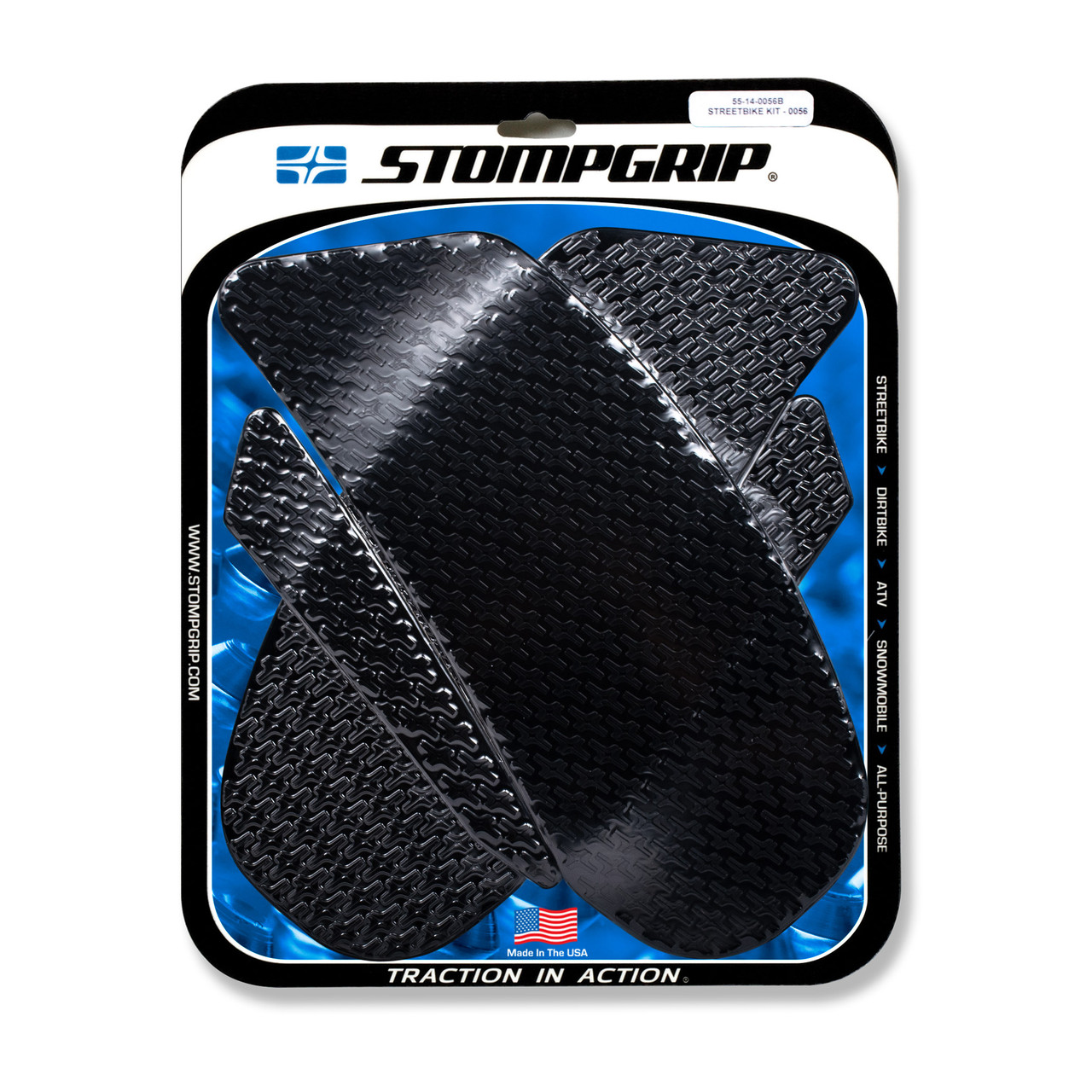 Stomp Design Tank Pad Kit Icon Black - 55-14-0056B