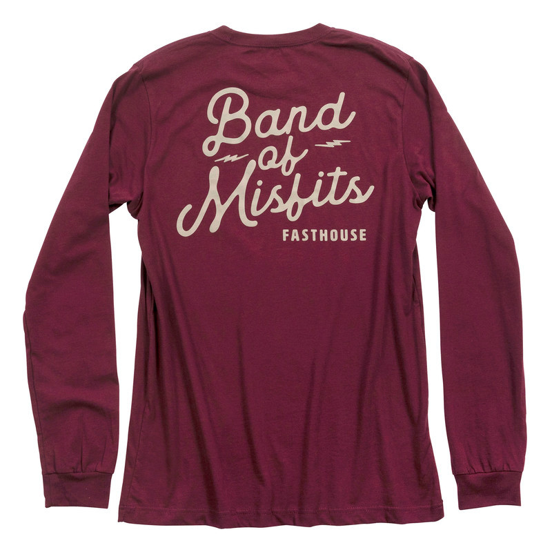 Fasthouse Womens Revival Maroon T-Shirt