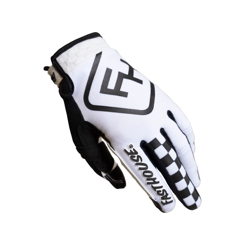Fasthouse Youth Speed Style Legacy White Black Gloves