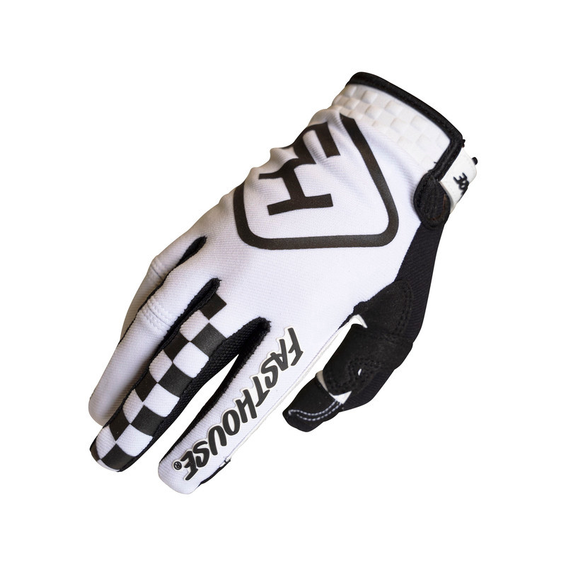 Fasthouse Youth Speed Style Legacy White Black Gloves