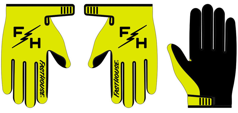 Fasthouse Carbon Eternal Hi-Viz Gloves