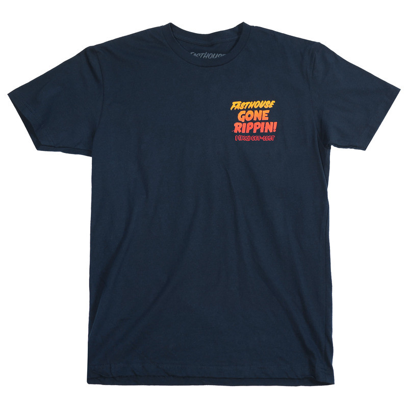 Fasthouse Gone Rippin Navy T-Shirt