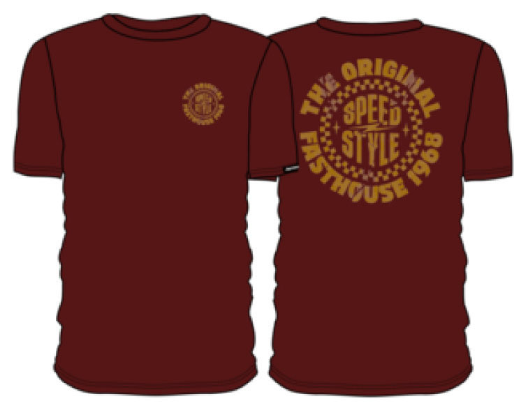 Fasthouse Origin Maroon T-Shirt