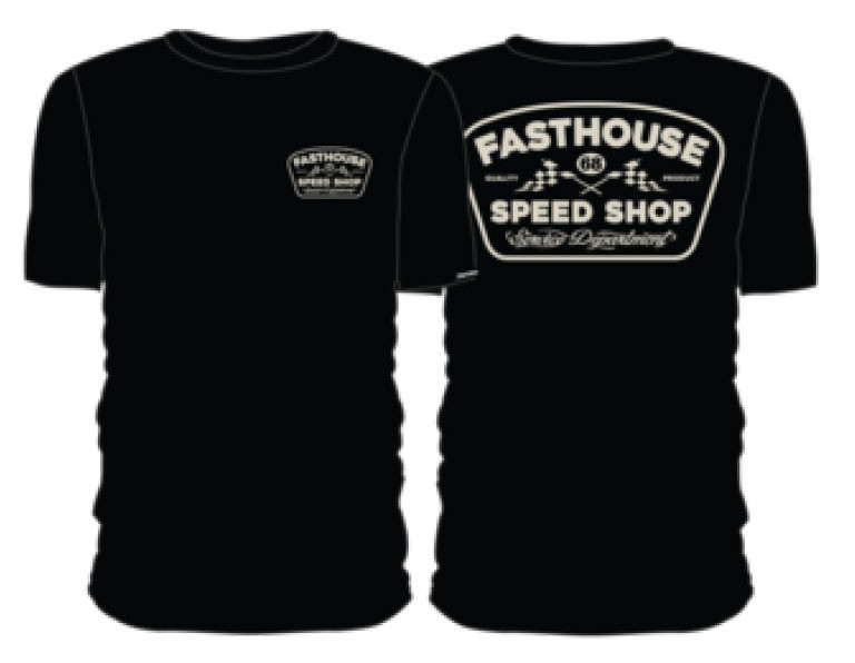 Fasthouse Wedged Black T-Shirt