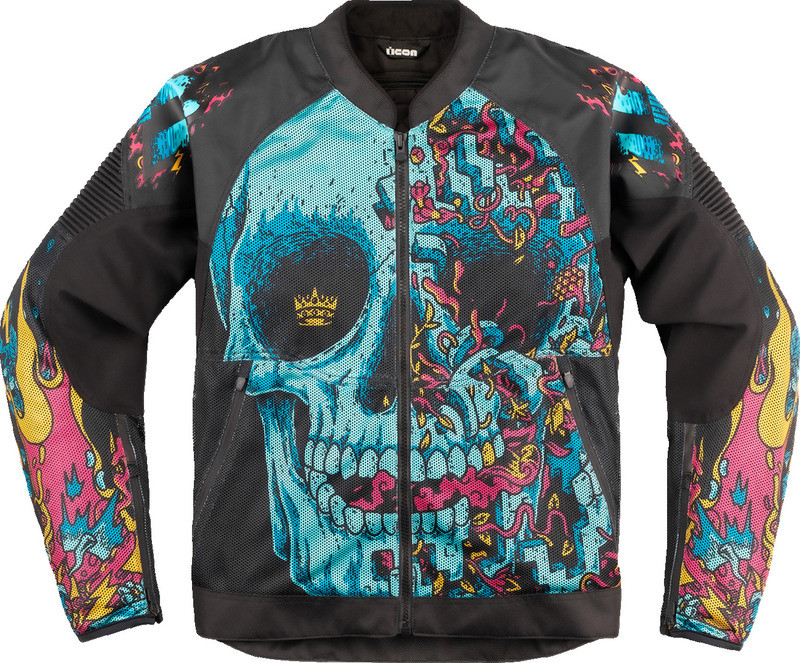 Icon Overlord 3 Mesh Munchies Teal Jacket