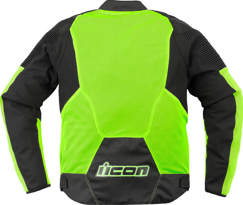 Icon Overlord 3 Mesh CE Hi-Viz Yellow Jacket