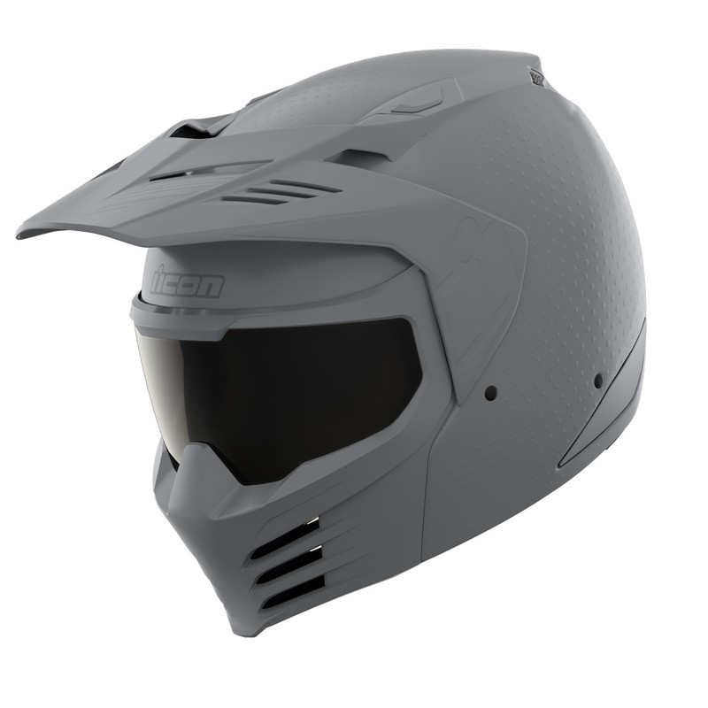 Icon Elsinore Monotype Gray Helmet