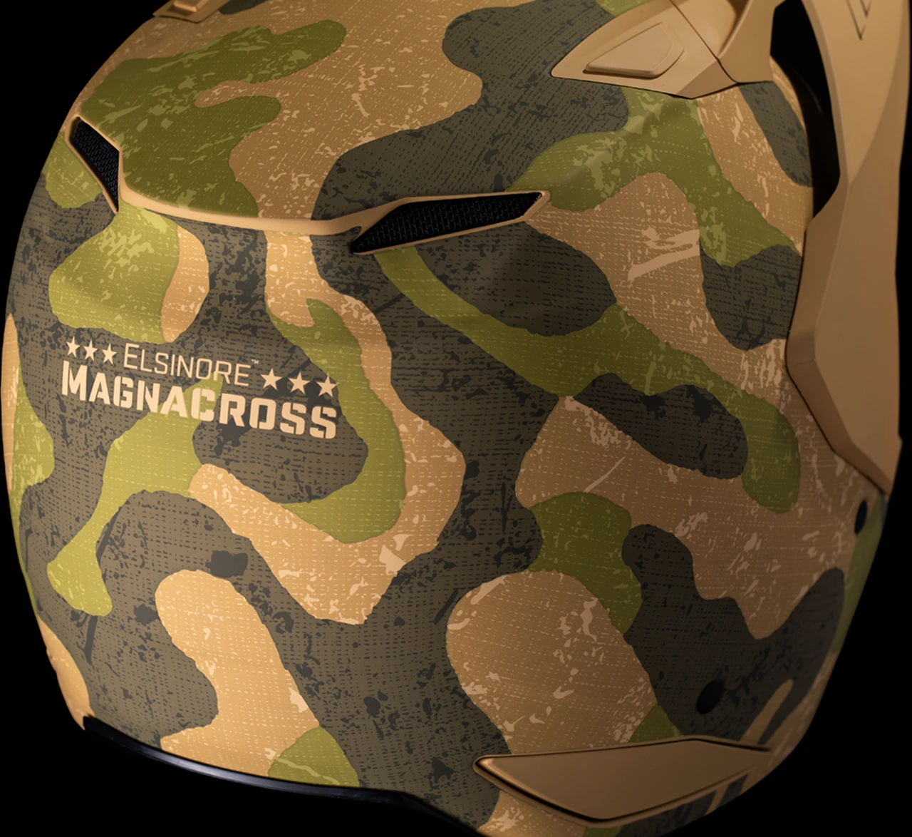 Icon Elsinore Magnacross Tan Helmet