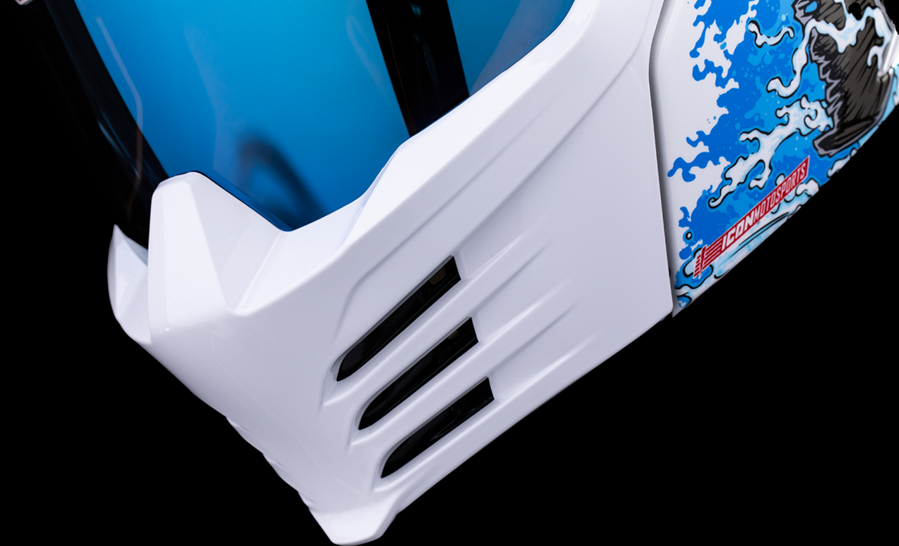 Icon Elsinore American Basstard Blue Helmet