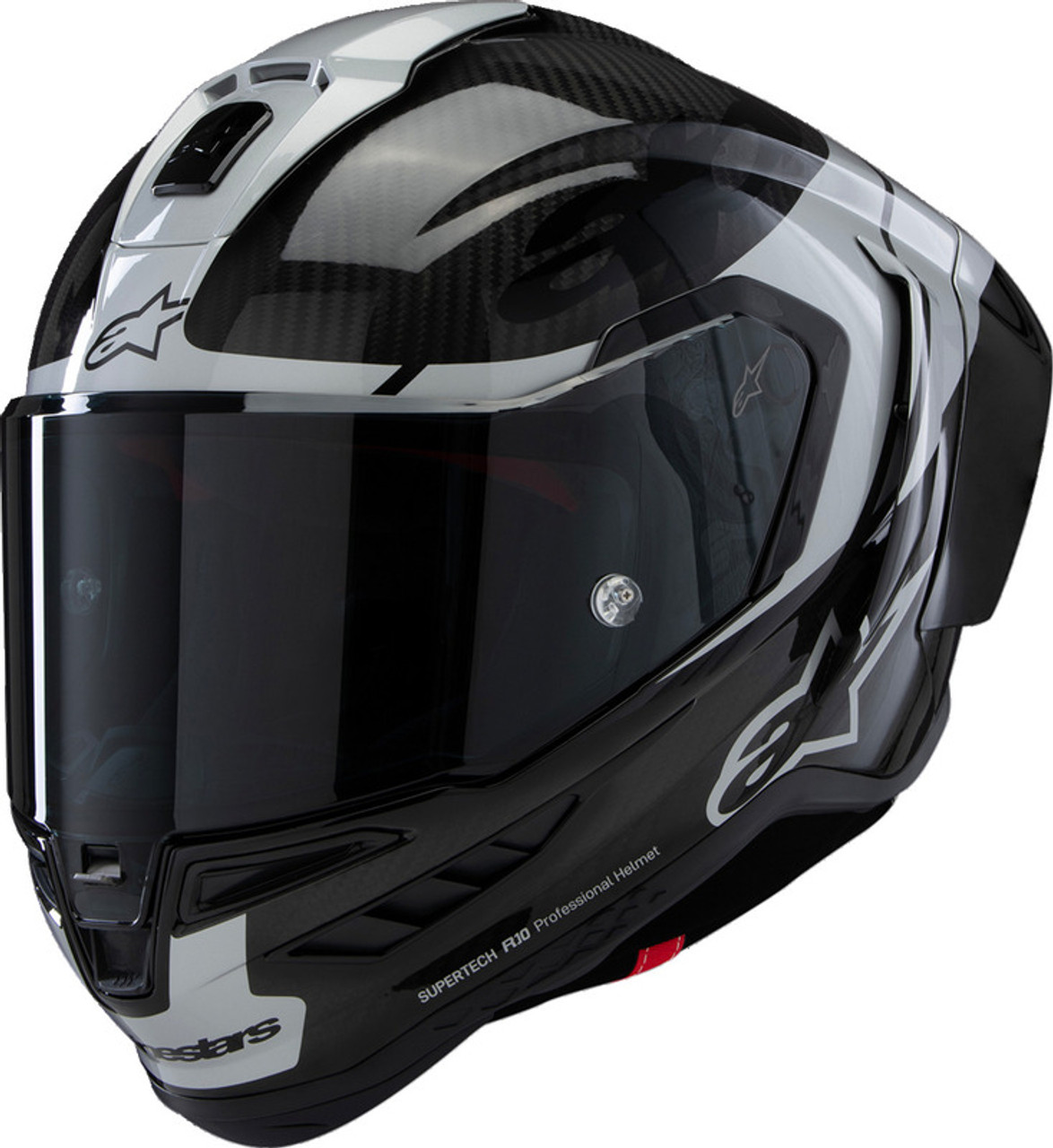 Alpinestars Supertech R10 Element Carbon Silver Black Helmet