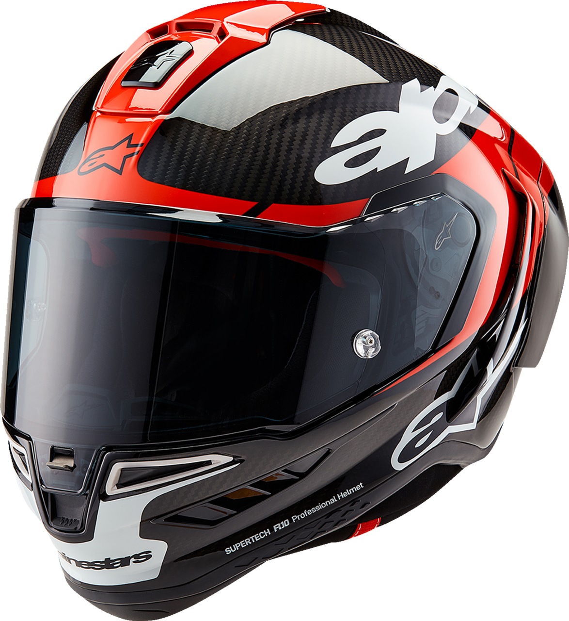 Alpinestars Supertech R10 Element Carbon Red White Helmet