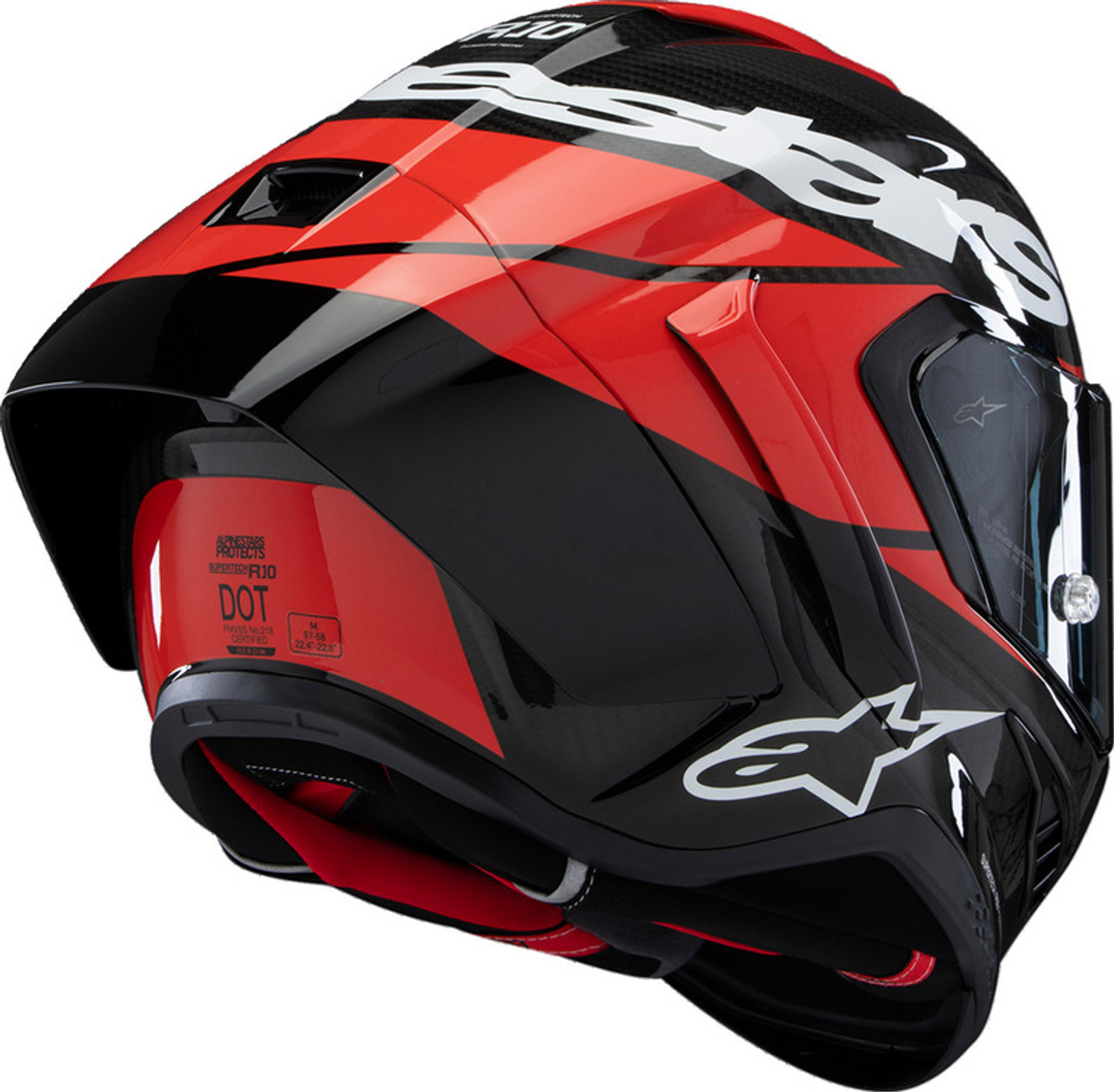 Alpinestars Supertech R10 Element Carbon Red White Helmet