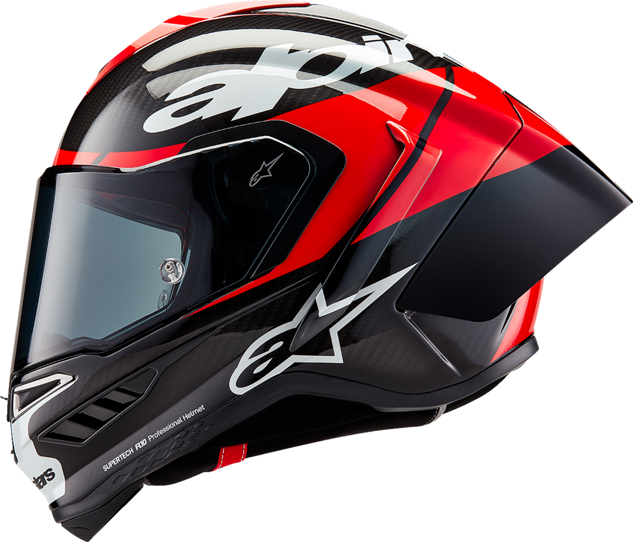 Alpinestars Supertech R10 Element Carbon Red White Helmet