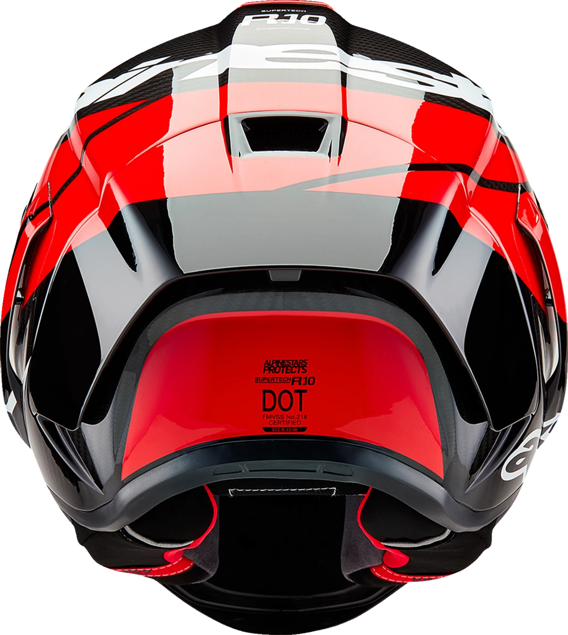 Alpinestars Supertech R10 Element Carbon Red White Helmet