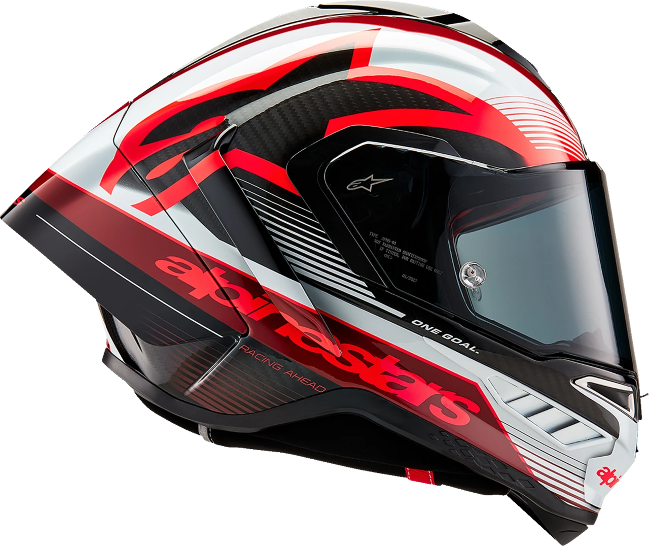 Alpinestars Supertech R10 Team Carbon Red White Helmet