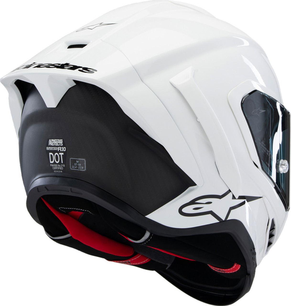 Alpinestars Supertech R10 Solid Gloss White Helmet