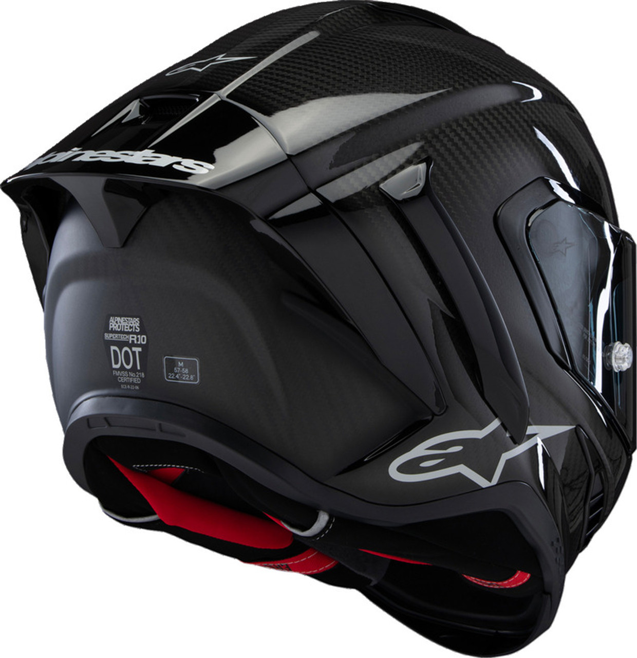 Alpinestars Supertech R10 Solid Carbon Black Helmet - Speed