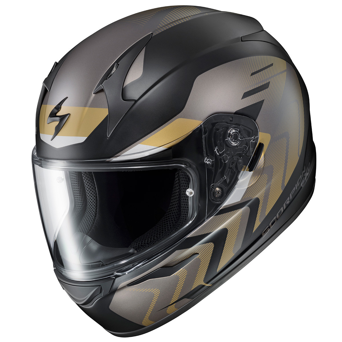 Scorpion EXO EXO-R320 Alchemy Black Gold Grey Helmet