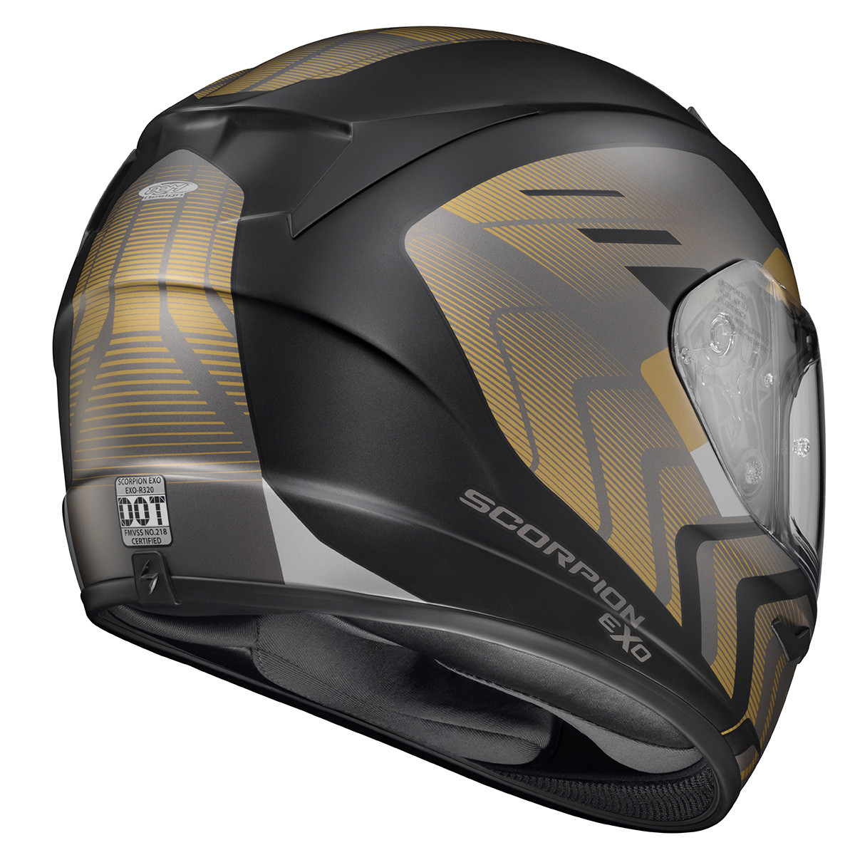 Scorpion EXO EXO-R320 Alchemy Black Gold Grey Helmet