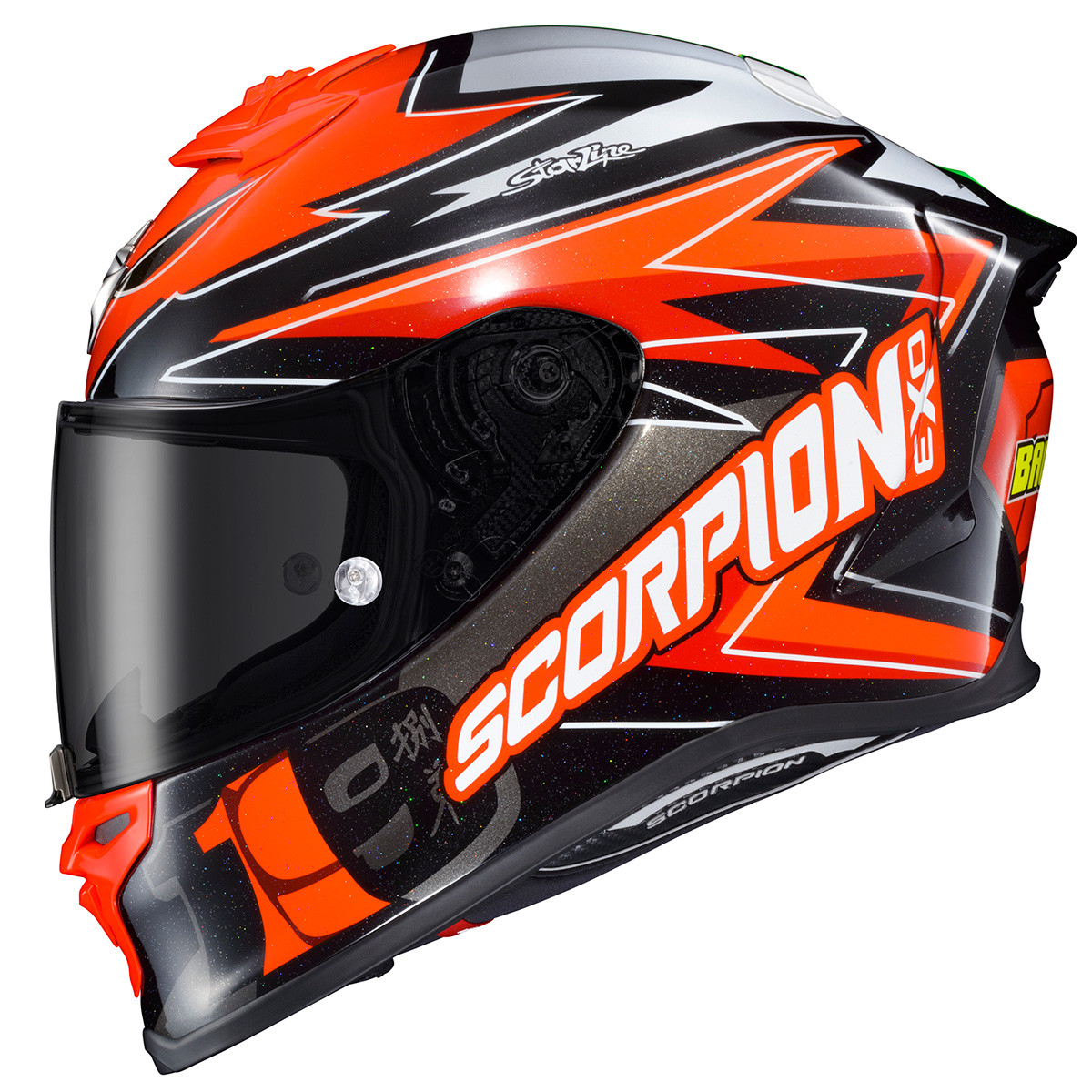 Scorpion EXO EXO-R1 Air Bautista Red Black White Helmet