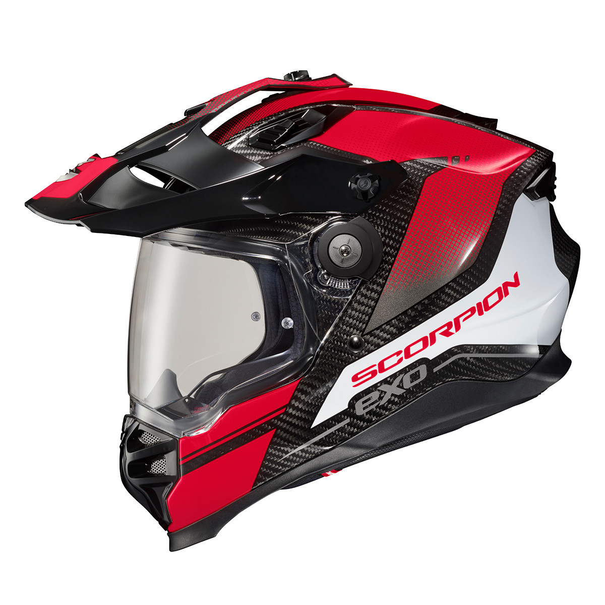Scorpion EXO XT9000 Carbon Trailhead Dark Red Helmet