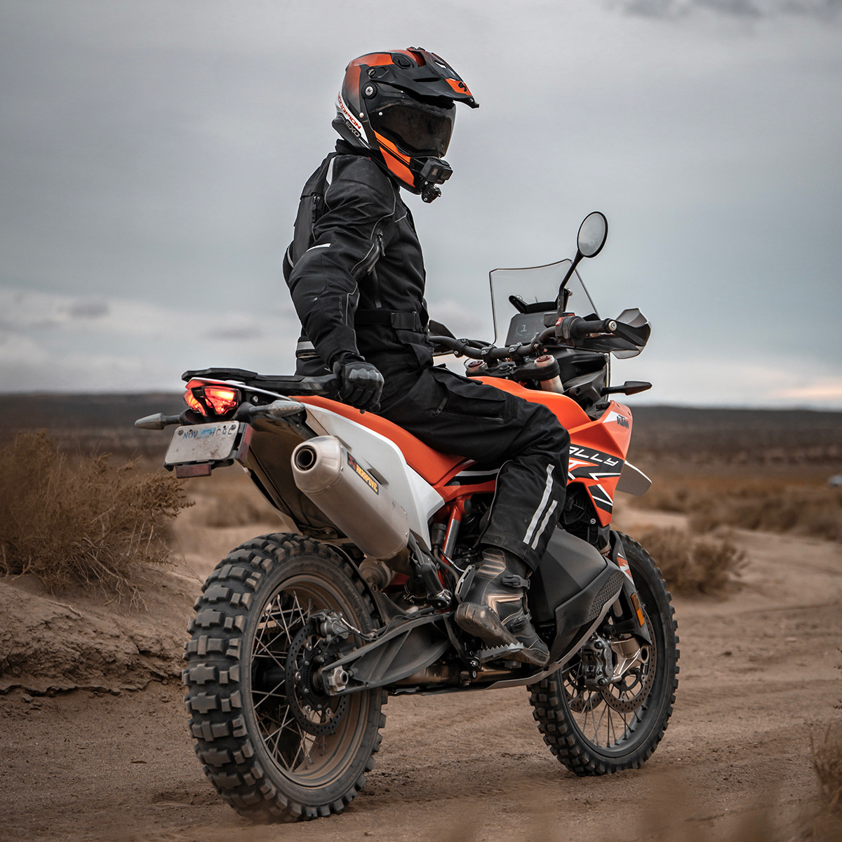 Scorpion EXO XT9000 Carbon Trailhead Dark Red Helmet