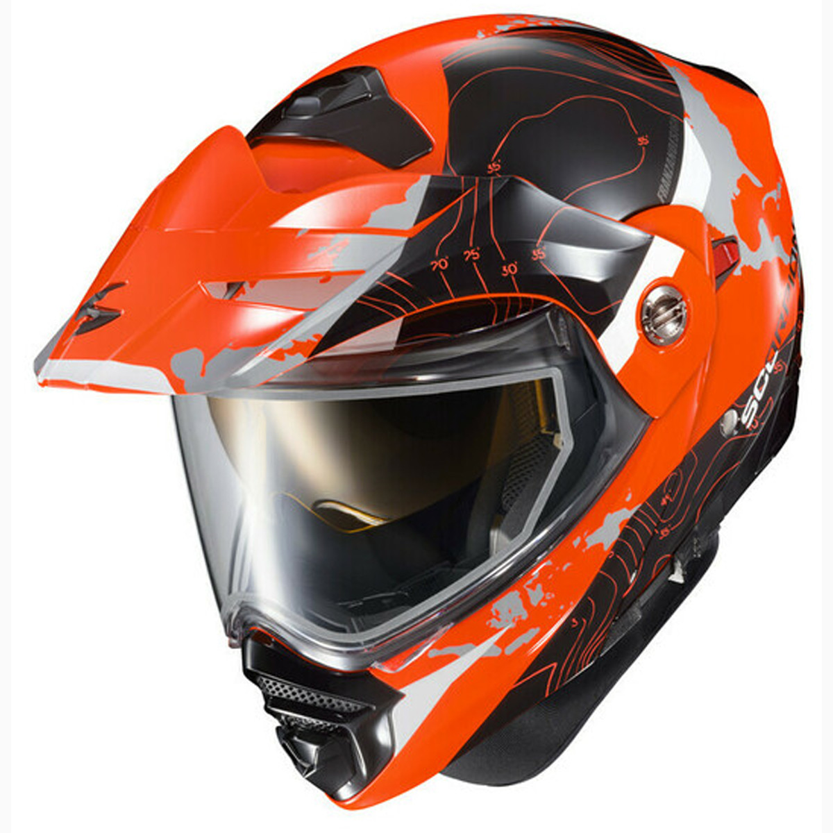 セキュリティ・セーフティ Scorpion VX-15 Evo Air Magma Scorpion Orange Helmet Scorpion VX-16 Evo Air Rod Grey Orange