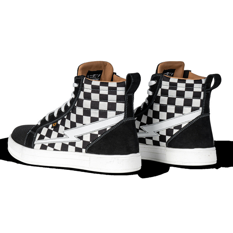 Cortech Slayer Limited Checkered Black White Shoes