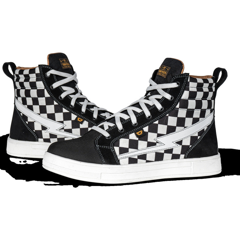 Cortech Slayer Limited Checkered Black White Shoes