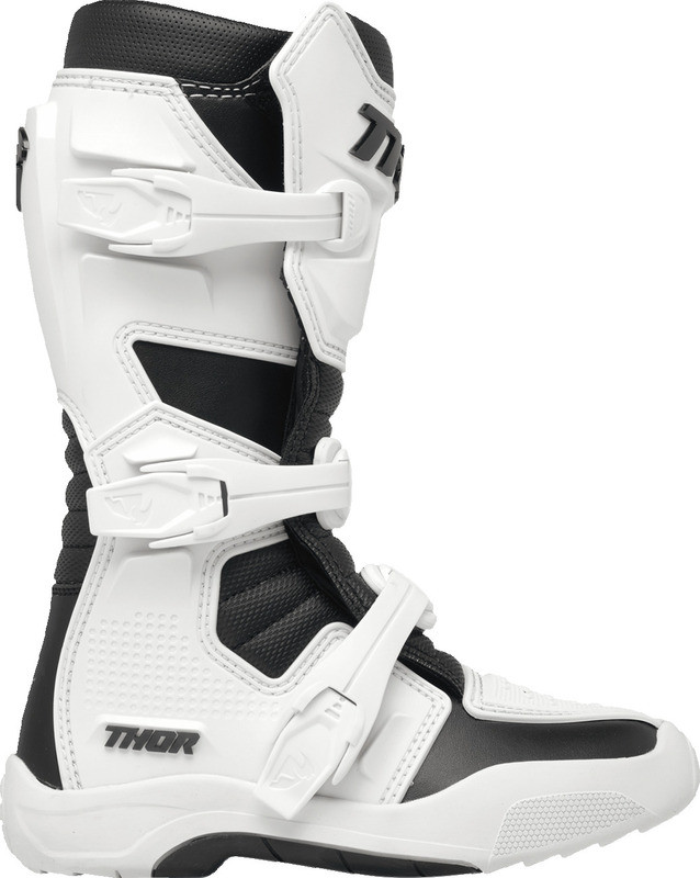 Thor Youth Blitz XR White Black Boots