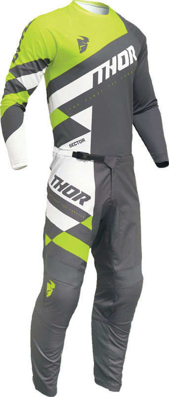 Thor Sector Checker Gray Acid Jersey