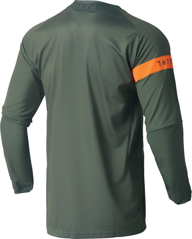 Thor Range Army Green Orange Jersey