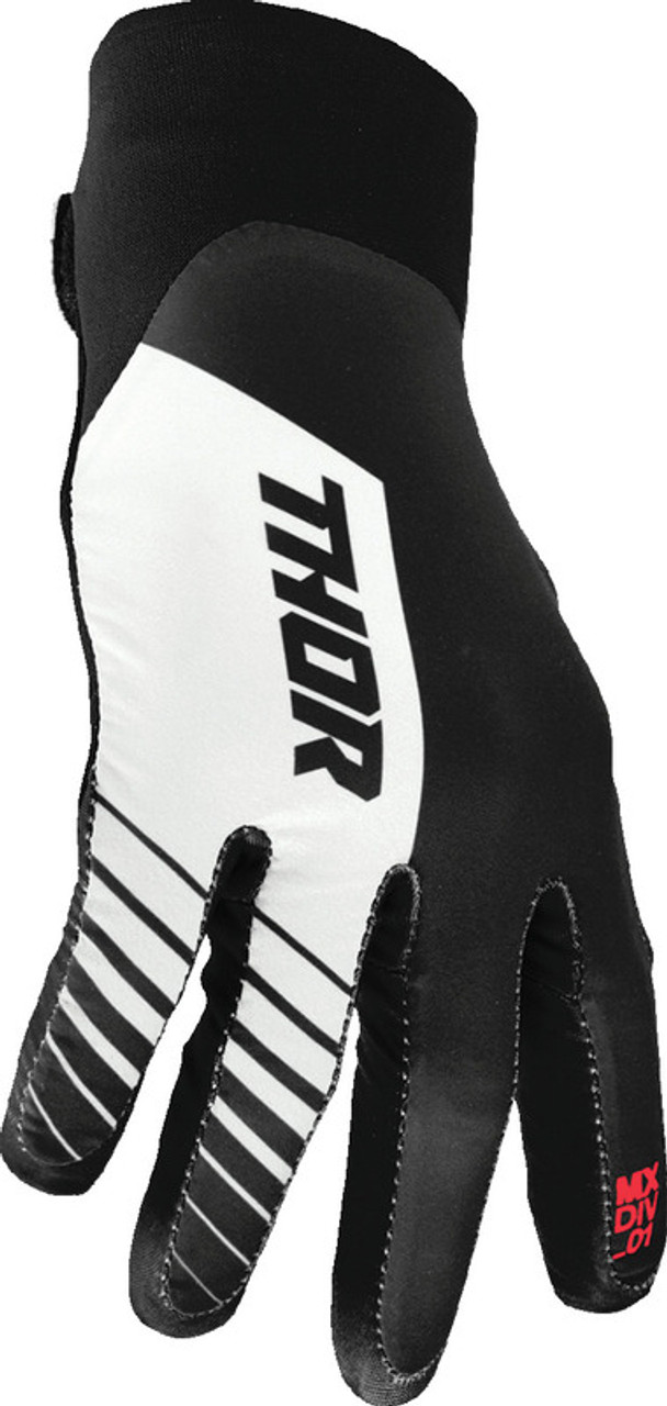 Thor Agile Analog Black White Gloves