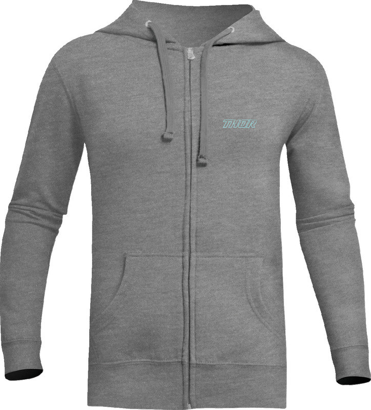 Thor Women's Aerosol Fleece Zip-Up Heather Gunmetal Sweatshirt