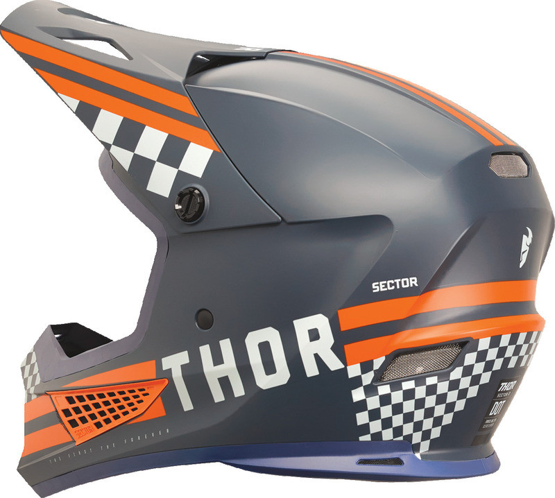 Thor Sector 2 Combat Midnight Orange Helmet