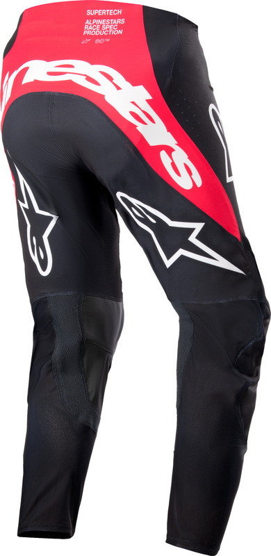 Alpinestars Supertech Ward Black Red Berry Pants