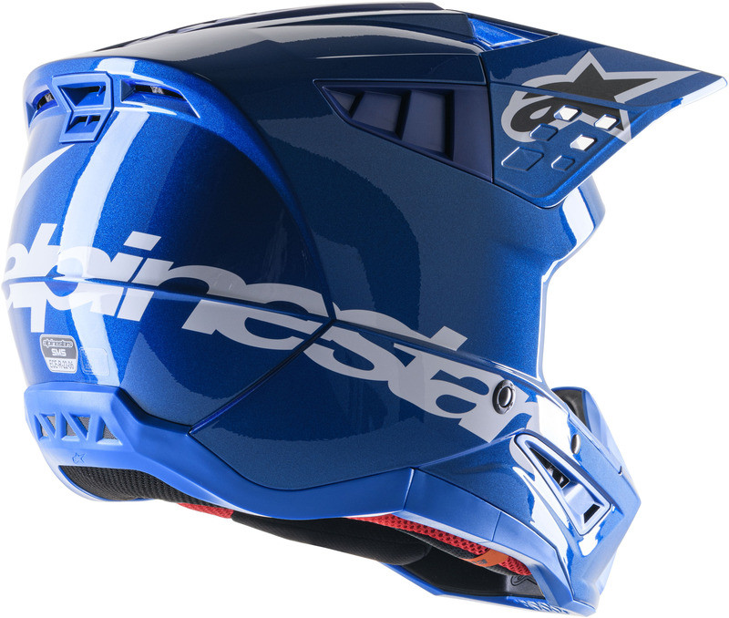 Alpinestars S-M5 Corp Blue Glossy Helmet