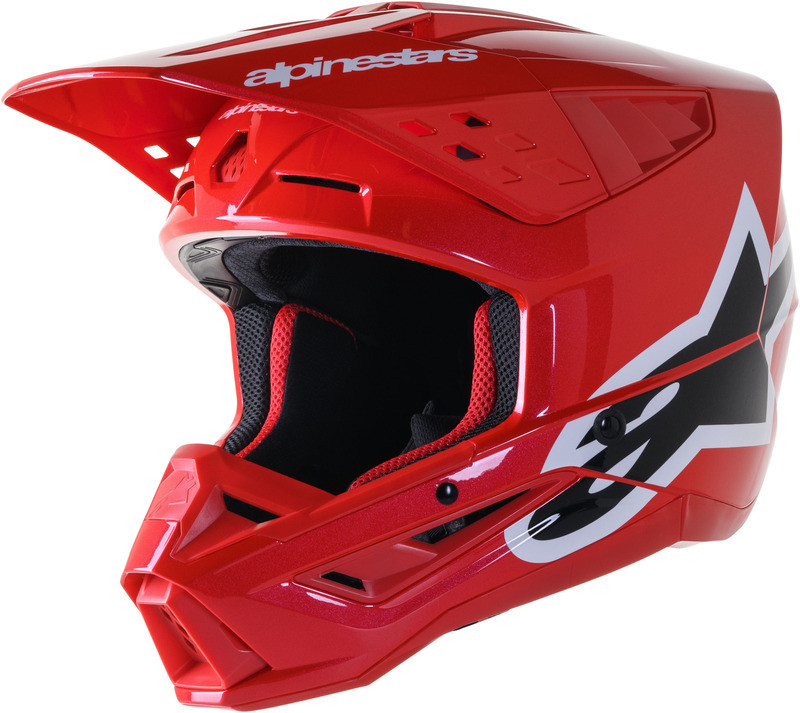 Alpinestars S-M5 Corp Bright Red Glossy Helmet
