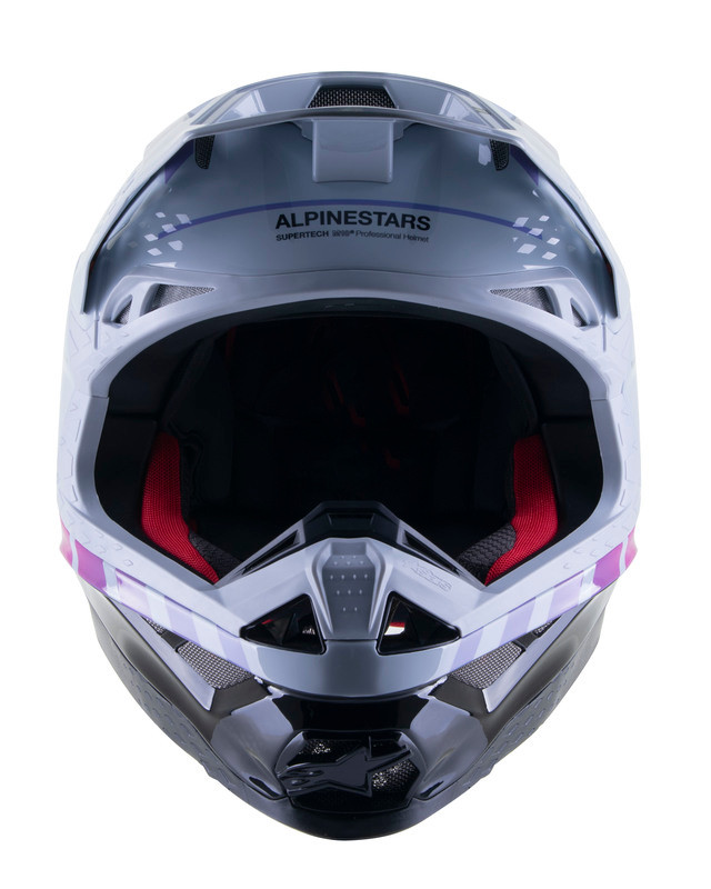 Alpinestars S-M10 Le Daytona 23 Grey Orange Fluo Rhodamine Helmet