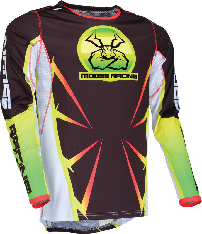 Moose Racing Agroid Black Yellow White Jersey