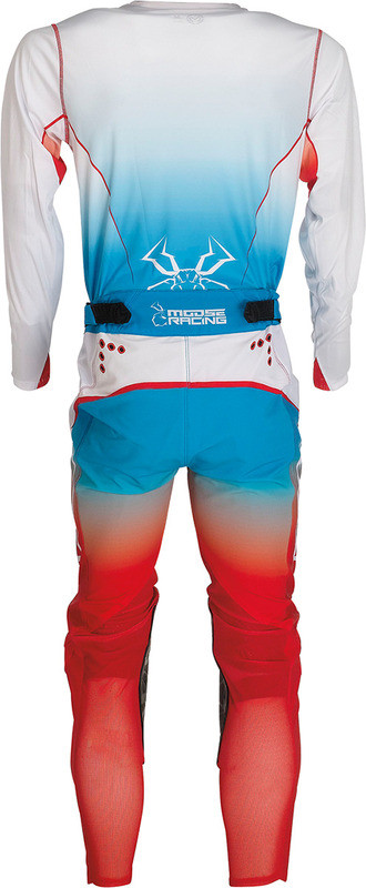 Moose Racing Agroid Red White Blue Fade Pants