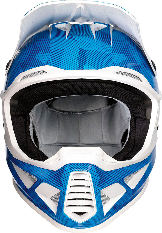 Moose Racing F.I. Agroid Camo MIPS Blue White Helmet - Speed Addicts