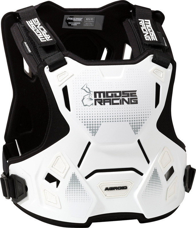 Moose Racing Youth Agroid White Chest Guard