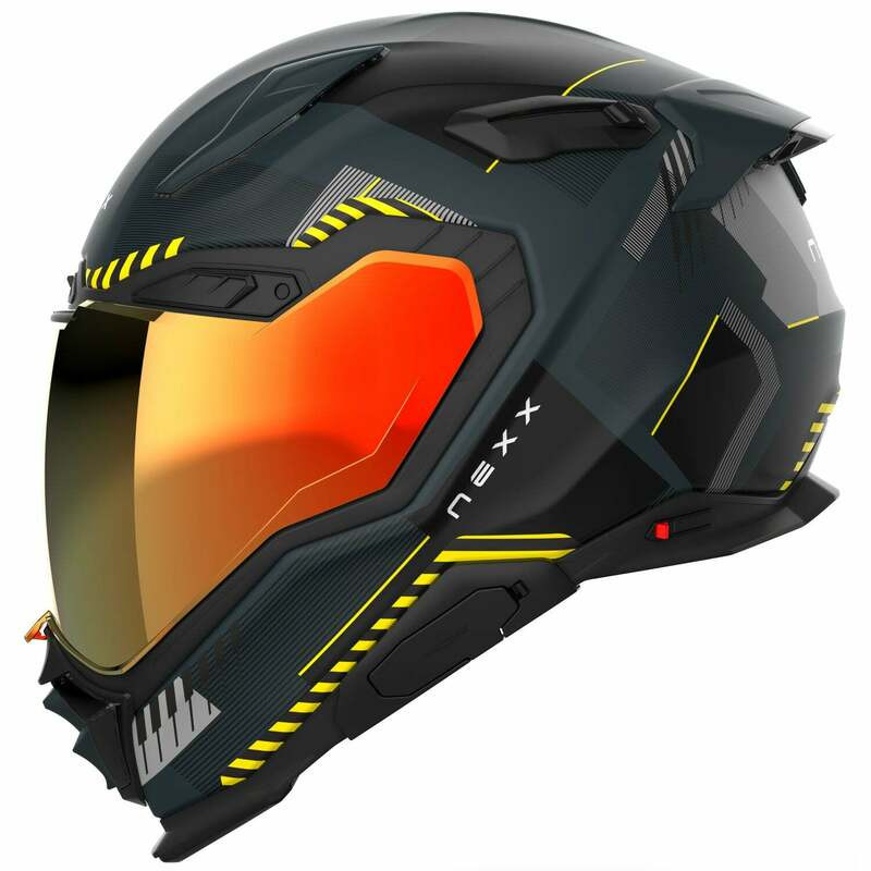 Nexx XWST3 Fluence Matte Grey Yellow Helmet