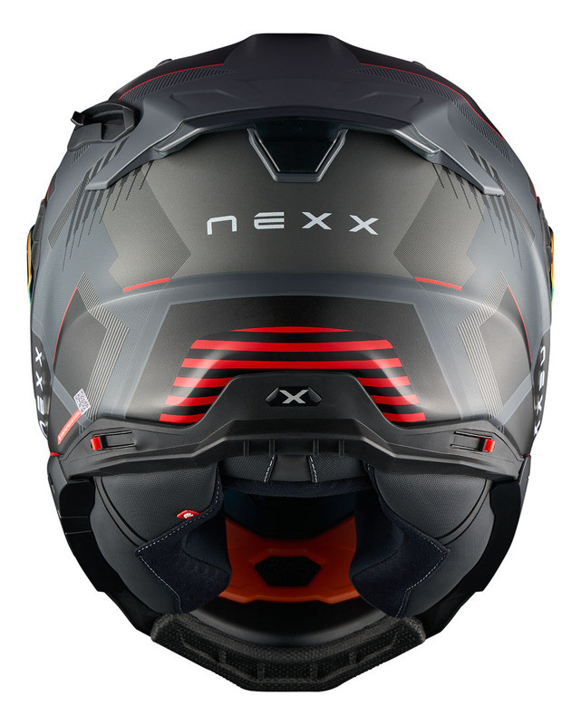 Nexx XWST3 Fluence Matte Grey Red Helmet