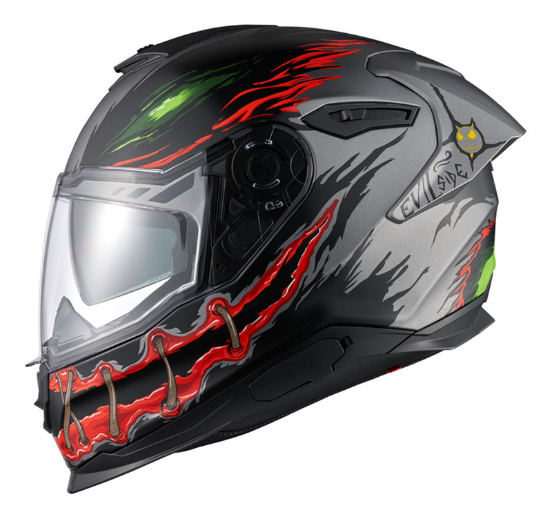 Nexx Y100R Night Rider Matte Titanium Helmet