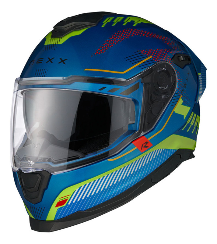 Nexx Y100R Baron Sky Blue Neon Helmet