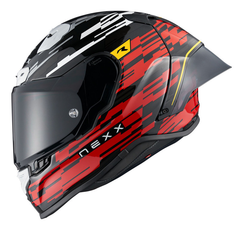 Nexx XR3R Glitch Racer Red White Helmet