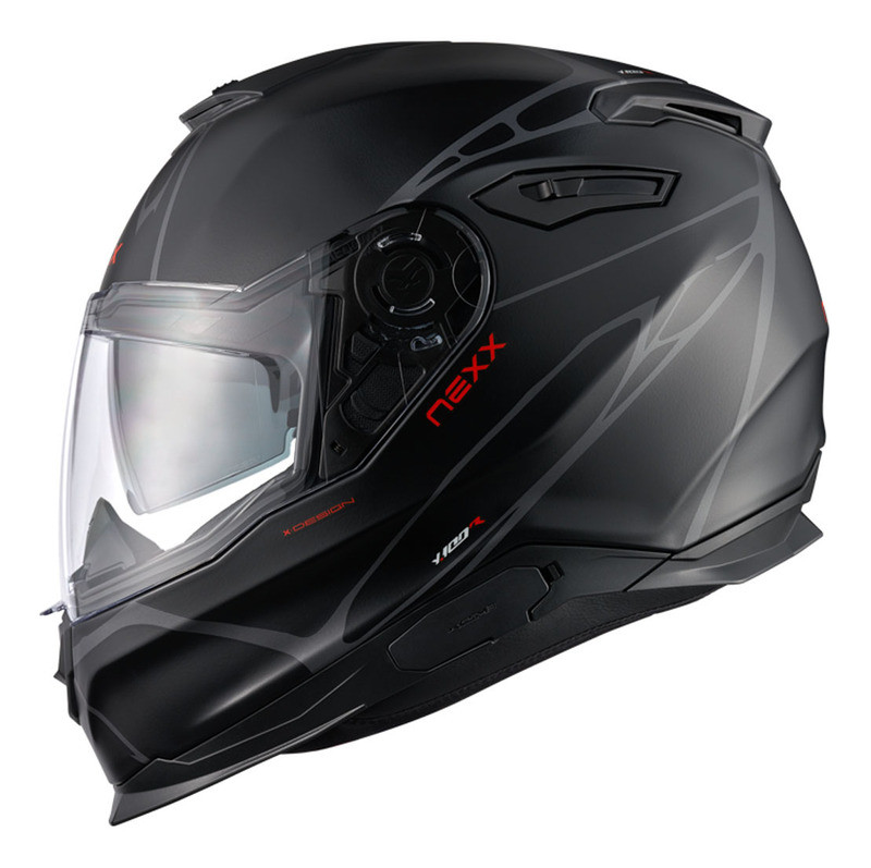Nexx Y100 B-Side Matte Black Grey Helmet